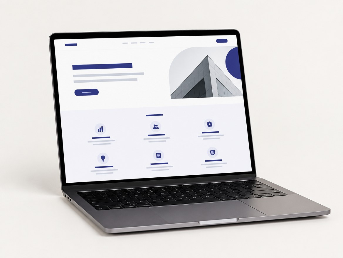 Professional Services website mockup
