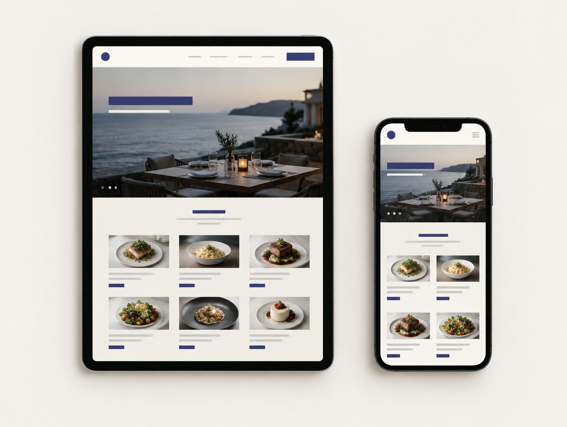Hospitality & Restaurant website mockup